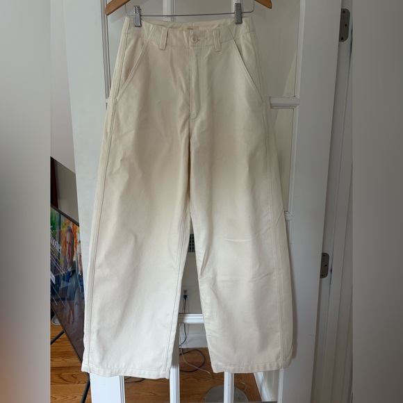 OZMA Pants - SOLD*** Ozma Field Pants in Cream Cotton Canvas